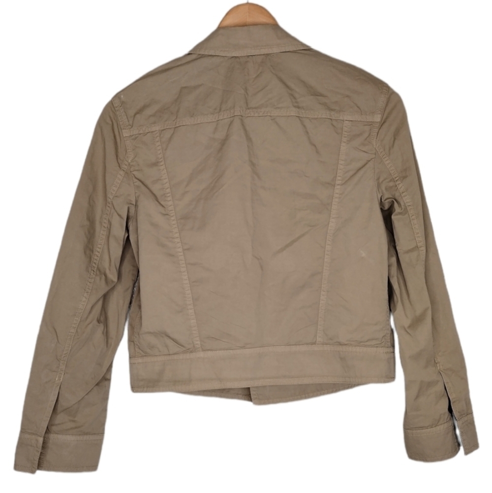 Theory Khaki Button-Down Jacket - Picture 2 of 15